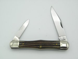 Queen Cutlery Co. #47 Half Whittler in Winterbottom Bone: 3 1/2” closed; early 1950s