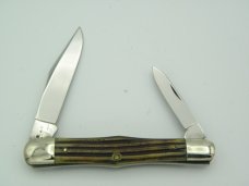 Queen Cutlery Co. #47 Half Whittler in Winterbottom Bone: 3 1/2” closed; early 1950s Queen Cutlery Co. #47 Half Whittler in Winterbottom Bone: 3 1/2” closed; early 1950s