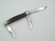Queen Cutlery #9 Stockmen with Rogers bone Handles: 4” closed, late 1940s, Queen Cutlery #9 Stockmen with Rogers bone Handles: 4” closed, late 1940s,