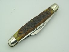 Queen Cutlery #9 Stockmen with Rogers bone Handles: 4” closed, late 1940s, Queen Cutlery #9 Stockmen with Rogers bone Handles: 4” closed, late 1940s,