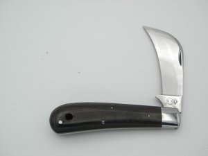 Queen Steel Hawk Bill Pruner #1:, 4 1/8” closed, circa 1948, carbon steel blade