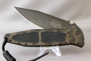 MICROTECH SOCOM M/A  3/99, 154-CM, Single Blade Liner Lock Knife, Original Box & Paperwork