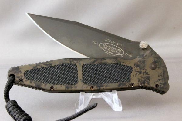 MICROTECH SOCOM M/A  3/99, 154-CM, Single Blade Liner Lock Knife, Original Box & Paperwork