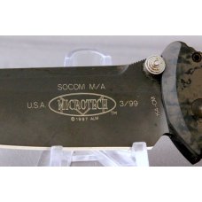 MICROTECH SOCOM M/A  3/99, 154-CM, Single Blade Liner Lock Knife, Original Box & Paperwork