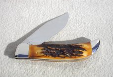 CASE XX USA VINTAGE - MINT 1965/69 INDIA SAMBAR STAG 5172 CLASP BULLDOG KNIFE IN ORIGINAL WOODEN BOX