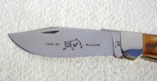 CASE XX USA VINTAGE - MINT 1965/69 INDIA SAMBAR STAG 5172 CLASP BULLDOG KNIFE IN ORIGINAL WOODEN BOX