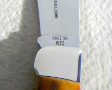 CASE XX USA VINTAGE - MINT 1965/69 INDIA SAMBAR STAG 5172 CLASP BULLDOG KNIFE IN ORIGINAL WOODEN BOX