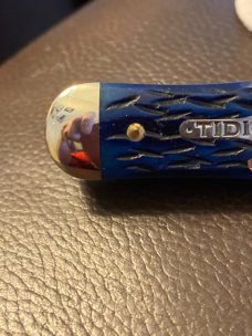 New GEC Tidioute Cutlery 062219 Dark Blue Jigged Bone 1 Of 297 In The Tube New GEC Tidioute Cutlery 062219 Dark Blue Jigged Bone 1 Of 297 In The Tube