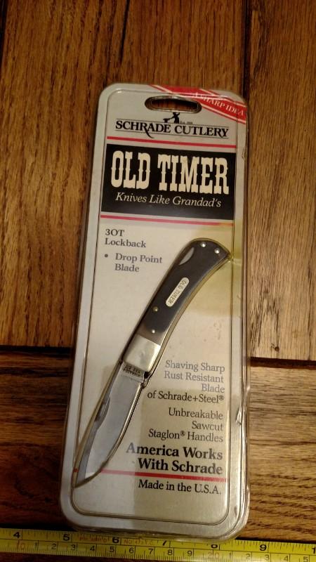 Vintage SCHRADE USA 3OT Bearhead Lockback Pocket Knife Unbreakable Staglon LOT A Vintage SCHRADE USA 3OT Bearhead Lockback Pocket Knife Unbreakable Staglon LOT A