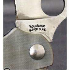 SPYDERCO C144GPGY CALY 3.5 Super Blue Pin Lockback Knife, G-10 Handles, Original Box SPYDERCO C144GPGY CALY 3.5 Super Blue Pin Lockback Knife, G-10 Handles, Original Box