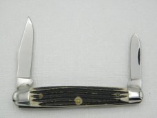 Queen Cutlery #3 Sleeveboard Pen Winterbottom bone: 3 3/8” closed, 1958 - 1960 Queen Cutlery #3 Sleeveboard Pen Winterbottom bone: 3 3/8” closed, 1958 - 1960