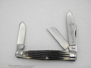 Queen Cutlery #49 GLAZED Winterbottom Bone:  4 1/4” closed, 1958 , 