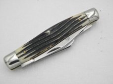 Queen Cutlery #49 GLAZED Winterbottom Bone: 4 1/4” closed, 1958 , Queen Cutlery #49 GLAZED Winterbottom Bone: 4 1/4” closed, 1958 ,