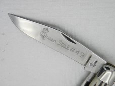 Queen Cutlery #49 GLAZED Winterbottom Bone: 4 1/4” closed, 1958 , Queen Cutlery #49 GLAZED Winterbottom Bone: 4 1/4” closed, 1958 ,