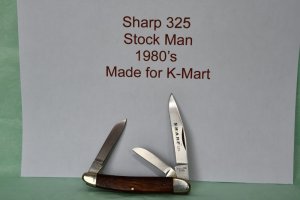Sharp 325 Stock Man 1980's for K mart 