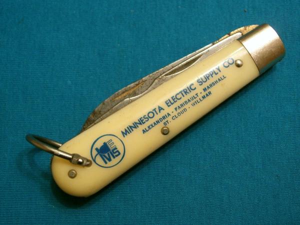 VINTAGE COLONIAL PROV USA ADVERTISING TL-29 LOCKBACK ELECTRICIANS FOLDING POCKET KNIFE KNIVES OLD AD