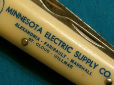 VINTAGE COLONIAL PROV USA ADVERTISING TL-29 LOCKBACK ELECTRICIANS FOLDING POCKET KNIFE KNIVES OLD AD