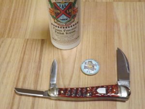 Great Eastern English Whittler Burnt Orange Jigged Bone 380321