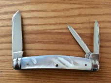 Vtg New York Knife Co. Walden, NY Pearl Congress Whittler Knife 3 Blades