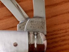 Vtg New York Knife Co. Walden, NY Pearl Congress Whittler Knife 3 Blades Vtg New York Knife Co. Walden, NY Pearl Congress Whittler Knife 3 Blades