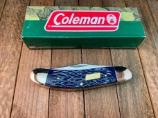 Coleman Seki Japan Made Blue Jigged Bone Sowbelly Stockman Coleman Seki Japan Made Blue Jigged Bone Sowbelly Stockman
