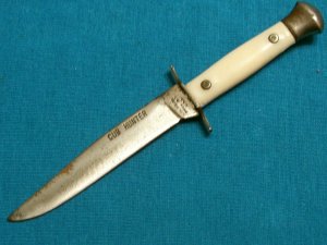 VINTAGE CUB HUNTER COLONIAL PROV USA SMALL MINI MINIATURE BOWIE DAGGER KNIFE KNIVES OLD