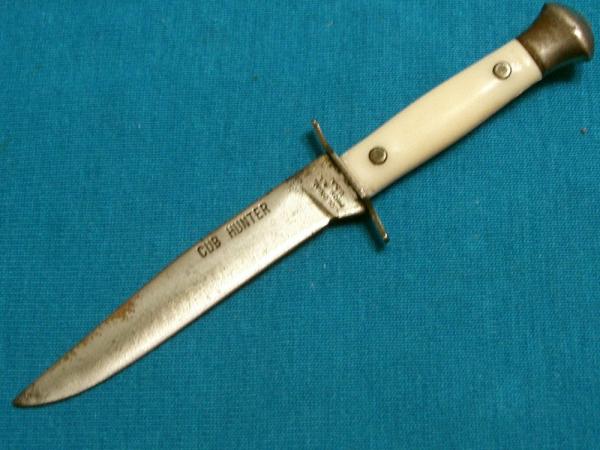 VINTAGE CUB HUNTER COLONIAL PROV USA SMALL MINI MINIATURE BOWIE DAGGER KNIFE KNIVES OLD VINTAGE CUB HUNTER COLONIAL PROV USA SMALL MINI MINIATURE BOWIE DAGGER KNIFE KNIVES OLD