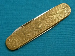 ANTIQUE ANTIQUE AA TOOL CO GERMANY FOLDING POCKET LOBSTER KNIFE KNIVES OLD