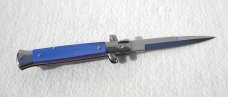 NEW 9" FRANK BELTRAME ACRYLIC BLUE PEARL ITALIAN STILETTO 