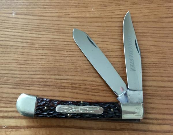 Winchester Jumbo Trapper Knife 1873-1973 100 yr Anniversary of the Repeating Rifle