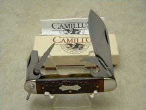 Camillus New York USA Jigged Delrin Model 99 Camp Scout Utility Knife in Box