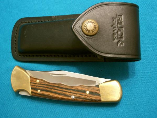 FINGER GROOVE BUCK 110 USA LOCKBACK FOLDING HUNTER HUNTING SKINNING POCKET KNIFE KNIVES SHEATH