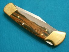 FINGER GROOVE BUCK 110 USA LOCKBACK FOLDING HUNTER HUNTING SKINNING POCKET KNIFE KNIVES SHEATH