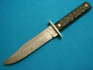 VINTAGE WESTERN WEST-CUT BOULDER USA FIXED BLADE HUNTING SKINNING SHEATH KNIVES OLD