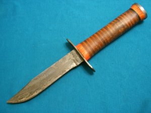 VINTAGE CUSTOM SCHRADE WALDEN USA FIXED BLADE HUNTING SKINNING SHEATH KNIVES OLD