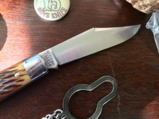 Great Eastern Cutlery Tidioute #151118B&C Boys Knife, Dark Chestnut Peach Seed Handle, New (GEC 15) Great Eastern Cutlery Tidioute #151118B&C Boys Knife, Dark Chestnut Peach Seed Handle, New (GEC 15)
