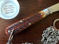 Great Eastern Cutlery Tidioute #151118B&C Boys Knife, Dark Chestnut Peach Seed Handle, New (GEC 15) Great Eastern Cutlery Tidioute #151118B&C Boys Knife, Dark Chestnut Peach Seed Handle, New (GEC 15)