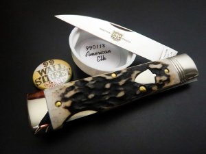Great Eastern Cutlery #99 Wall Street American Elk Stag Lockback GEC 990118  