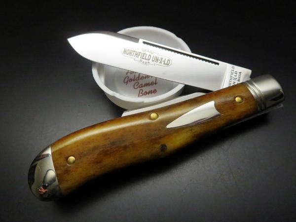 Great Eastern Cutlery Northfield UN-X-LD #92 Eureka Jack Antique Goldenrod Camel Bone GEC 922219 Great Eastern Cutlery Northfield UN-X-LD #92 Eureka Jack Antique Goldenrod Camel Bone GEC 922219