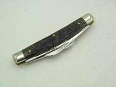 Queen Cutlery Co. #33 Congress in Rogers Bone: 3 1/2” closed; 1950 - 1952, Queen Cutlery Co. #33 Congress in Rogers Bone: 3 1/2” closed; 1950 - 1952,