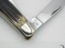 Queen Cutlery #9 Stockmen: 4” closed, 1955 - 1957, genuine Winterbottom bone Queen Cutlery #9 Stockmen: 4” closed, 1955 - 1957, genuine Winterbottom bone