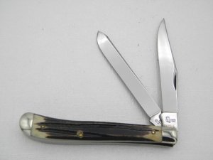 Queen Cutlery #24 Slim Trapper Winterbottom bone:  4 1/16” closed, 1955 - 1957,