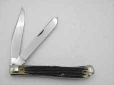 Queen Cutlery #24 Slim Trapper Winterbottom bone: 4 1/16” closed, 1955 - 1957, Queen Cutlery #24 Slim Trapper Winterbottom bone: 4 1/16” closed, 1955 - 1957,