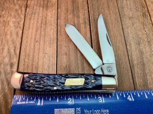 Coleman Seki Japan Mini Trapper Blue Jigged Bone
