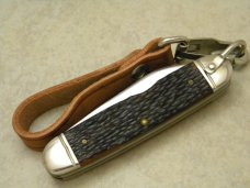 Western USA S-901-S Delrin Camp Scout Utility Knife & Leather Strap c.1978 - NIB 