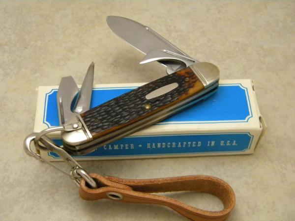 Western USA S-901-S Delrin Camp Scout Utility Knife & Leather Strap c.1978 - NIB 