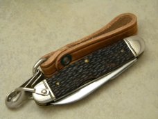 Western USA 901 Delrin Camp Scout Utility Knife & Leather Strap c.1978 - NIB 