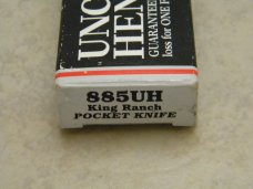 Schrade + USA 885UH Uncle Henry Staglon King Ranch Stockman Knife in Box
