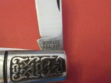 Schrade Fancy Bolster Barlow Pattern # 206 Schrade Fancy Bolster Barlow Pattern # 206