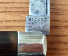Vtg Miller Bros Cutlery Congress Whittler Knife Vtg Miller Bros Cutlery Congress Whittler Knife